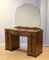 Art Deco Burr Walnut Dressing Table with Seven Drawers, 1920s 2