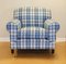 Royal Blue Fabric & Castors Armchair from George Smith 12