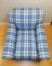 Royal Blue Fabric & Castors Armchair from George Smith 3