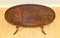 Antique Regency Oval Yew Wood Pie Crust Edge Coffee Table on Sabre Feet 9