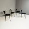 Italian Modern Black Tonietta Chairs in Chrome by to Enzo Mari for Zanotta, 1985, Set of 4 7