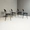Italian Modern Black Tonietta Chairs in Chrome by to Enzo Mari for Zanotta, 1985, Set of 4 6