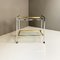 Mid-Century Modern Italian Cart in Steel and Brass with Two Shelves, 1970s 4