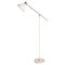 Mid-Century Modern Italian White Floor Lamp in Chrome, 1960s 1