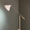 Mid-Century Modern Italian White Floor Lamp in Chrome, 1960s, Image 9