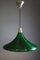 Vintage Trumpet Hanging Lamp in Green Metal from Philips, Image 2