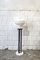 Lámpara de pie italiana de vidrio, hierro y mármol, años 70, Imagen 1