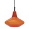 Space Age Pendant Lamp in Red from Peill & Putzler, 1970s, Image 3