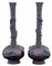 Large Antique Japanese Vases in Bronze, Set of 2 1