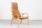 Cognac Leather Lamino Chair by Yngve Ekström for Swedese Möbler, Sweden, 1980s, Image 1