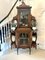 Antique Victorian Mahogany Marquetry Inlaid Display Cabinet, 1880s 4