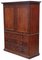 Antique Linen Press Wardrobe in Mahogany from Edwards and Roberts, 1800s, Image 2