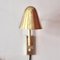 Lampada da parete Mid-Century regolabile in ottone di Jacques Biny per Luminalité, anni '50, Immagine 4