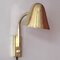 Verstellbare Mid-Century Wandlampe aus Messing von Jacques Biny für Luminalité, 1950er 1