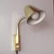 Mid-Century Adjustable Wall Lamp in Brass by Jacques Biny for Luminalité, 1950s 5