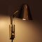 Verstellbare Mid-Century Wandlampe aus Messing von Jacques Biny für Luminalité, 1950er 2