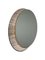 Specchio rotondo 02 in titanio con luce a Led in travertino di barh.design, Immagine 1