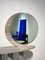 02 Titanium Round Mirror with Led-Lighting in Travertine from barh.design 2