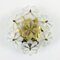 Mid-Century Floral Murano Glass Flush Mount or Wall Light attributed to Ernst Palme for Palwa, Germany, 1970s, Image 1