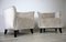 Fauteuil Club Vintage en Velours Beige, 1930s, Set de 2 3