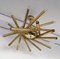 Italian Brass and Glass Ball Sputnik Fireworks Pendant Lamp for Stilnovo. 1950s, Image 1