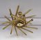 Italian Brass and Glass Ball Sputnik Fireworks Pendant Lamp for Stilnovo. 1950s 3