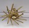 Italian Brass and Glass Ball Sputnik Fireworks Pendant Lamp for Stilnovo. 1950s, Image 3