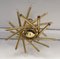 Italian Brass and Glass Ball Sputnik Fireworks Pendant Lamp for Stilnovo. 1950s, Image 13