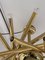 Italian Brass and Glass Ball Sputnik Fireworks Pendant Lamp for Stilnovo. 1950s, Image 5