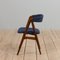 Dänische Mid-Century Esszimmerstühle aus Teak & Blauer Wolle von Th. Harlev für Farstrup Furniture, 1950er, 4er Set 9