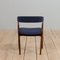 Dänische Mid-Century Esszimmerstühle aus Teak & Blauer Wolle von Th. Harlev für Farstrup Furniture, 1950er, 4er Set 5