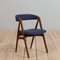 Mid-Century Danish Teak & Blue Wool Dining Chairs by Th. Harlev for Farstrup Furniture, 1950s, Set of 4 7