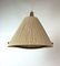 Teak Rope-Raffia Pendant Lamp from Temde, 1960s 10