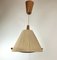 Teak Rope-Raffia Pendant Lamp from Temde, 1960s 7