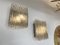 Italian Hammered Glass Ice Sconces attributed to Poliarte, 1970s, Set of 2, Image 12