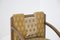 Vintage Armlehnstühle aus Holz und Messing, 1950er, 2er Set 5