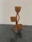 Polychrome Wicker and Bamboo Vase Holder Tripods, 1970s 2
