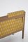 Vintage Fabric and Brass Wooden Sofa, 1950s 5
