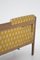 Vintage Fabric and Brass Wooden Sofa, 1950s, Image 5