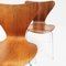 No. 3107 Chairs in Rosewood by Arne Jacobsen for Fritz Hansen, 1970, Set of 4 4