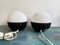 Italian Ceramic and Opaline Glass Ball Lamps by Alvino Bagni, 1970s, Set of 2 5