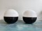 Italian Ceramic and Opaline Glass Ball Lamps by Alvino Bagni, 1970s, Set of 2 7