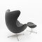Egg Chair and Ottoman by Arne Jacobsen for Fritz Hansen, 2000s, Set of 2 6
