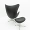 Egg Chair und Ottoman von Arne Jacobsen für Fritz Hansen, 2000er, 2er Set 4