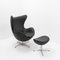 Set of Egg Chair and Ottoman by Arne Jacobsen for Fritz Hansen, 2000s 1