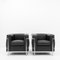 LC2 Armchairs by Le Corbusier for Cassina, 1990s, Set of 2 1