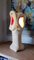 French Marlstone Table Lamp, 1960s 4