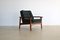 Vintage Teak and Leather Lounge Chair, 1960s, Image 1