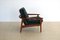 Fauteuil Vintage en Teck et Cuir, 1960s 5