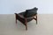 Vintage Teak and Leather Lounge Chair, 1960s, Image 10